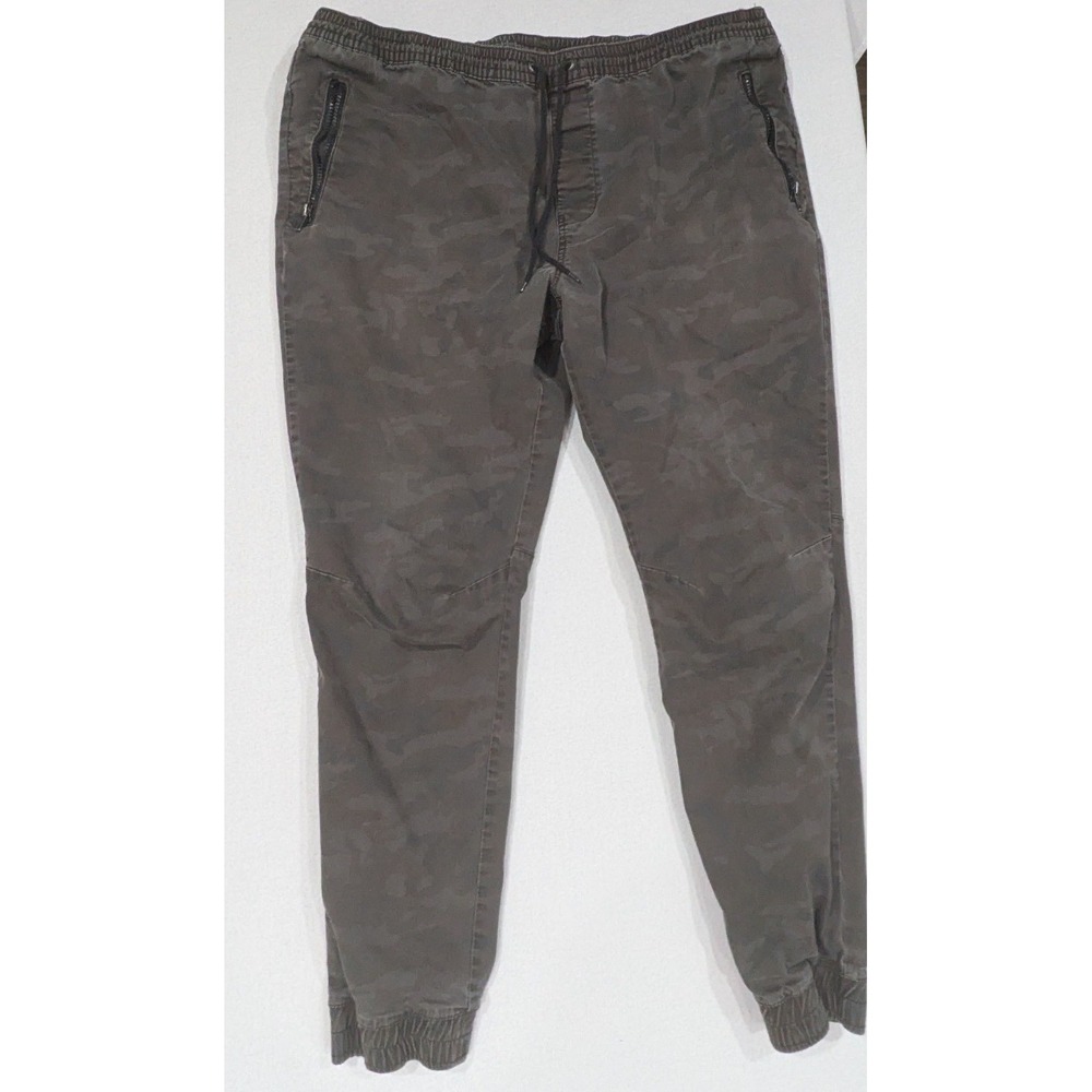 Amplify Jogger Pants Mens XXL Grey Camo Excellent Zipper Pockets Drawstring